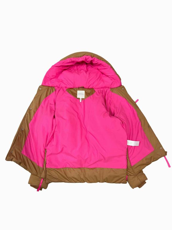 ANTHROPOLOGIE AVEC LES FILLES COLORBLOCK HOODED PUFFER SIZE: S