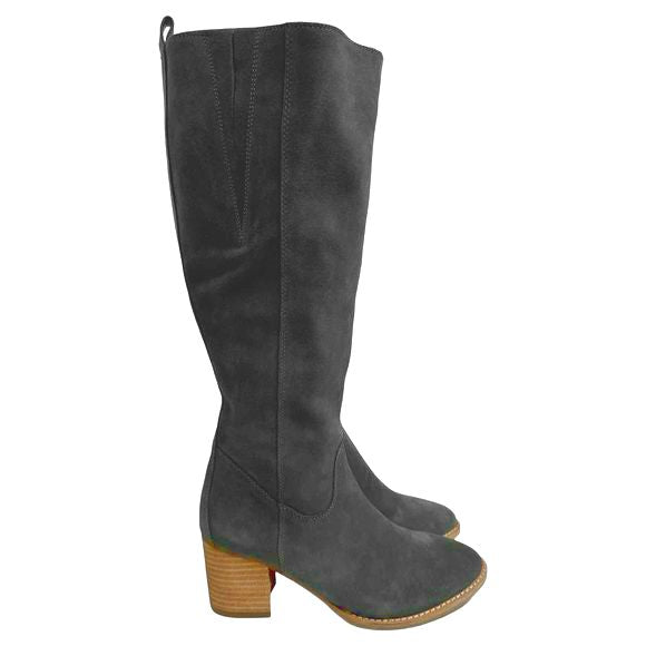 BLONDO NIB! NIKKI WATERPROOF SUEDE TALL GRAY BOOT SIZE 8.5