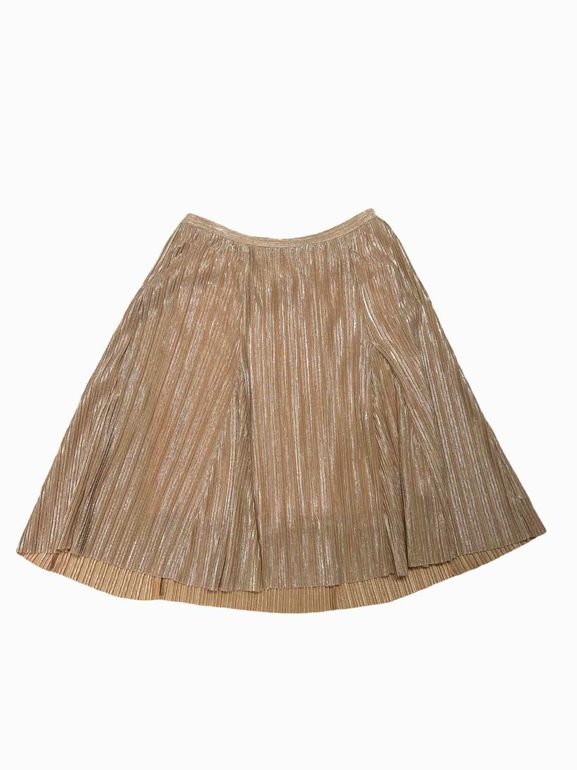 ANTHROPOLOGIE MAEVE AMBRA SHIMMER PLEAT SKIRT SIZE: L