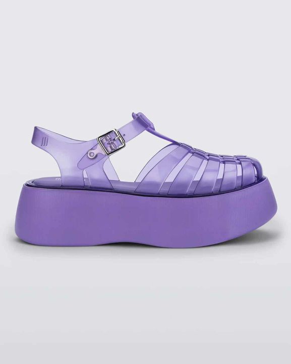 MELISSA POSSESSION JELLY PLATFORM SANDAL SIZE: 9