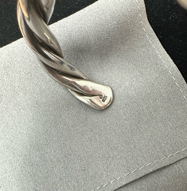 SILPADA B0014 STERLING TRIBAL TWISTED CUFF BRACELET