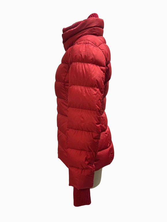 HERNO RED POLYTECH DOWN PUFFER COAT SIZE: XS