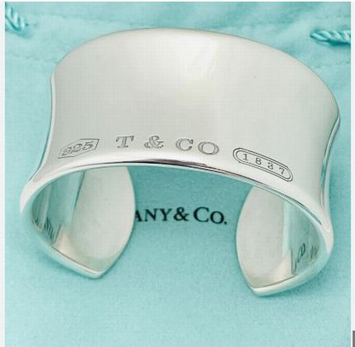 VINTAGE 2001 TIFFANY & CO 1837 STERLING SILVER WIDE CUFF