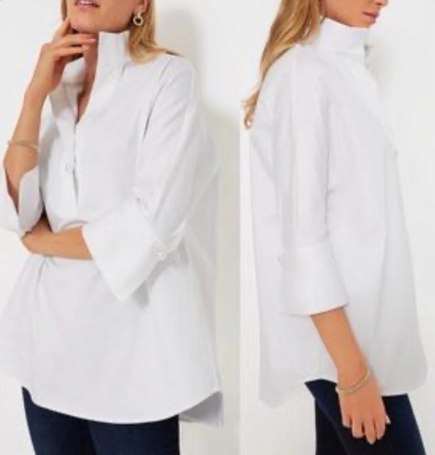 TUCKERNUCK BLANC WILLOW SPLIT NECK CREAM TUNIC TOP SIZE 2X - WEARHOUSE  CONSIGNMENT