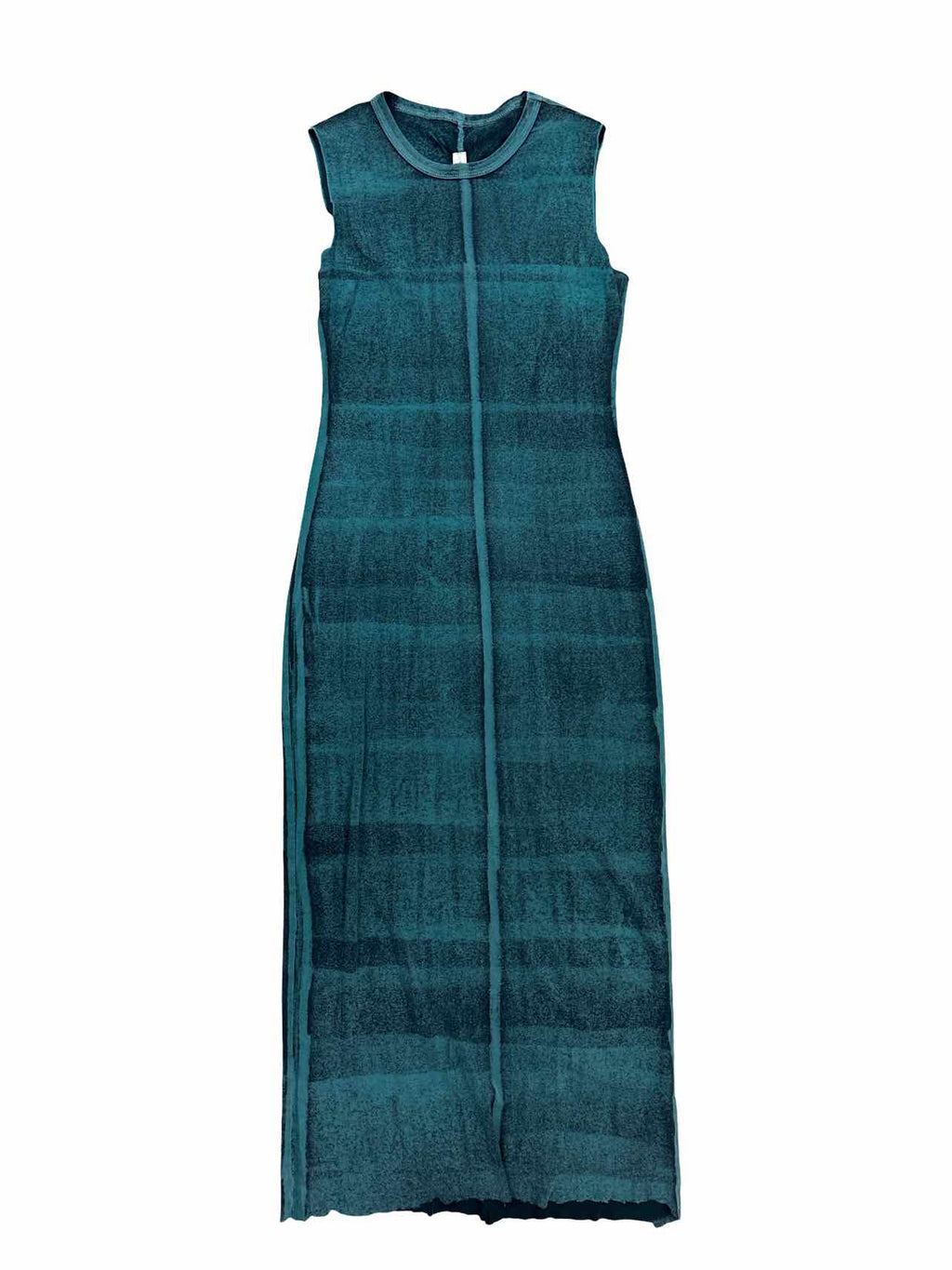 RAQUEL ALLEGRA TANK COLUMN DRESS BLACK/MOSS PAINT SIZE: 0