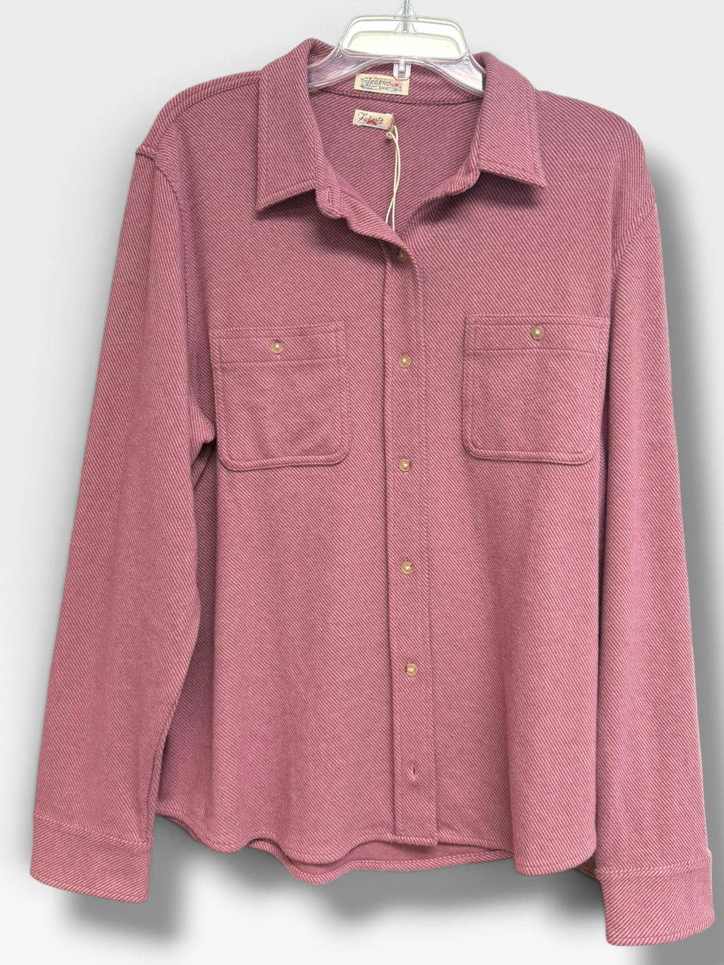 NWT WOMEN'S FAHERTY LEGEND MAUVE PINK SWEATER BUTTON DOWN SHIRT SIZE XXL