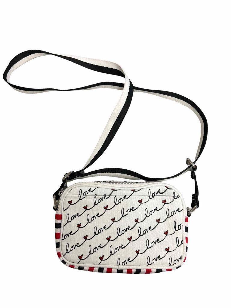 BRIGHTON LOVE SCROLL CROSSBODY RED/BLACK/WHITE