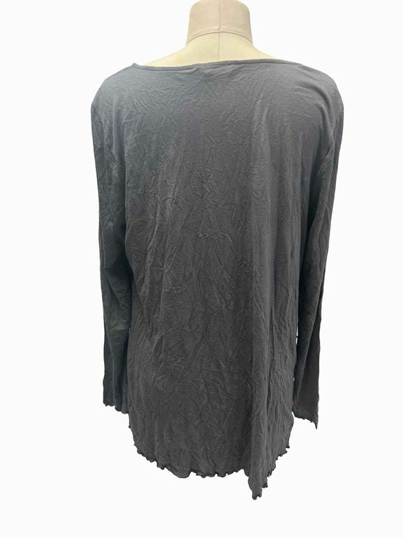 CHALET EMBROIDERED LS TOP SIZE: S