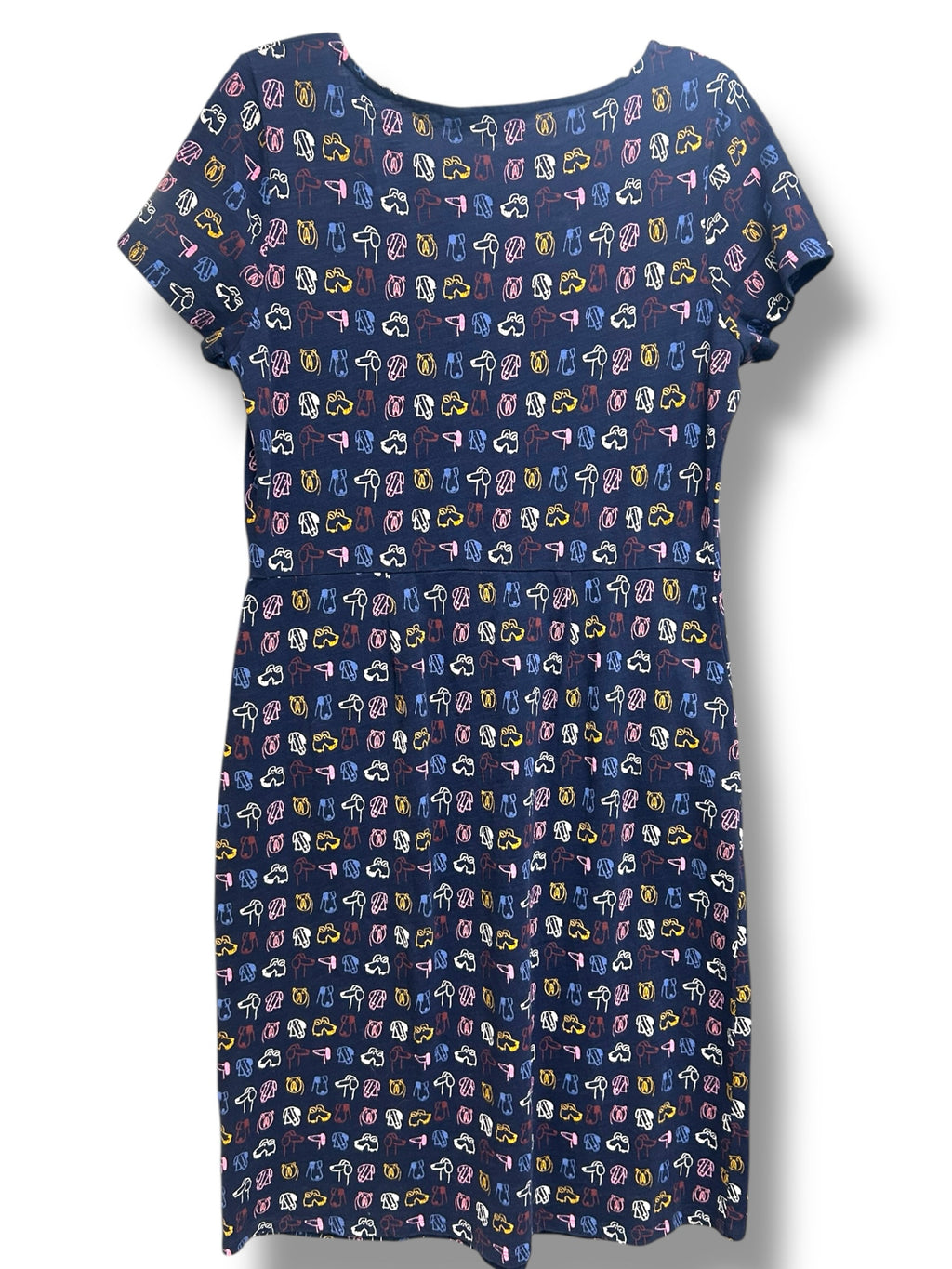 BODEN PHOEBE JERSEY TSHIRT DRESS IN RUFUS DOG PRINT SIZE 10 LONG - WEARHOUSE  CONSIGNMENT