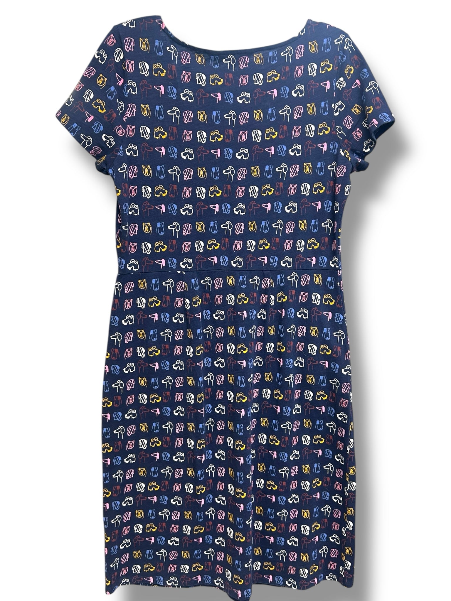BODEN PHOEBE JERSEY TSHIRT DRESS IN RUFUS DOG PRINT SIZE 10 LONG - WEARHOUSE  CONSIGNMENT