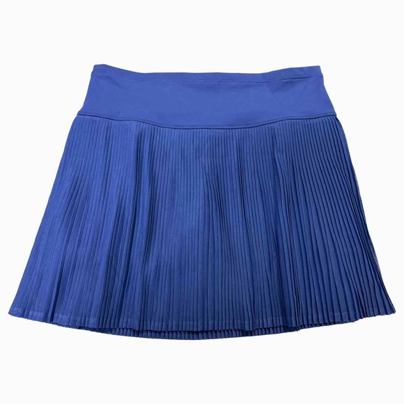 IBKUL NWT! ACCORDIAN PLEAT MESH NAVY SKIRT SIZE L