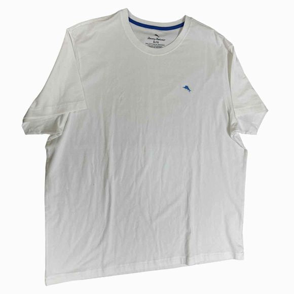 TOMMY BAHAMA NWT! CREW NECK WHITE TEE SIZE XL