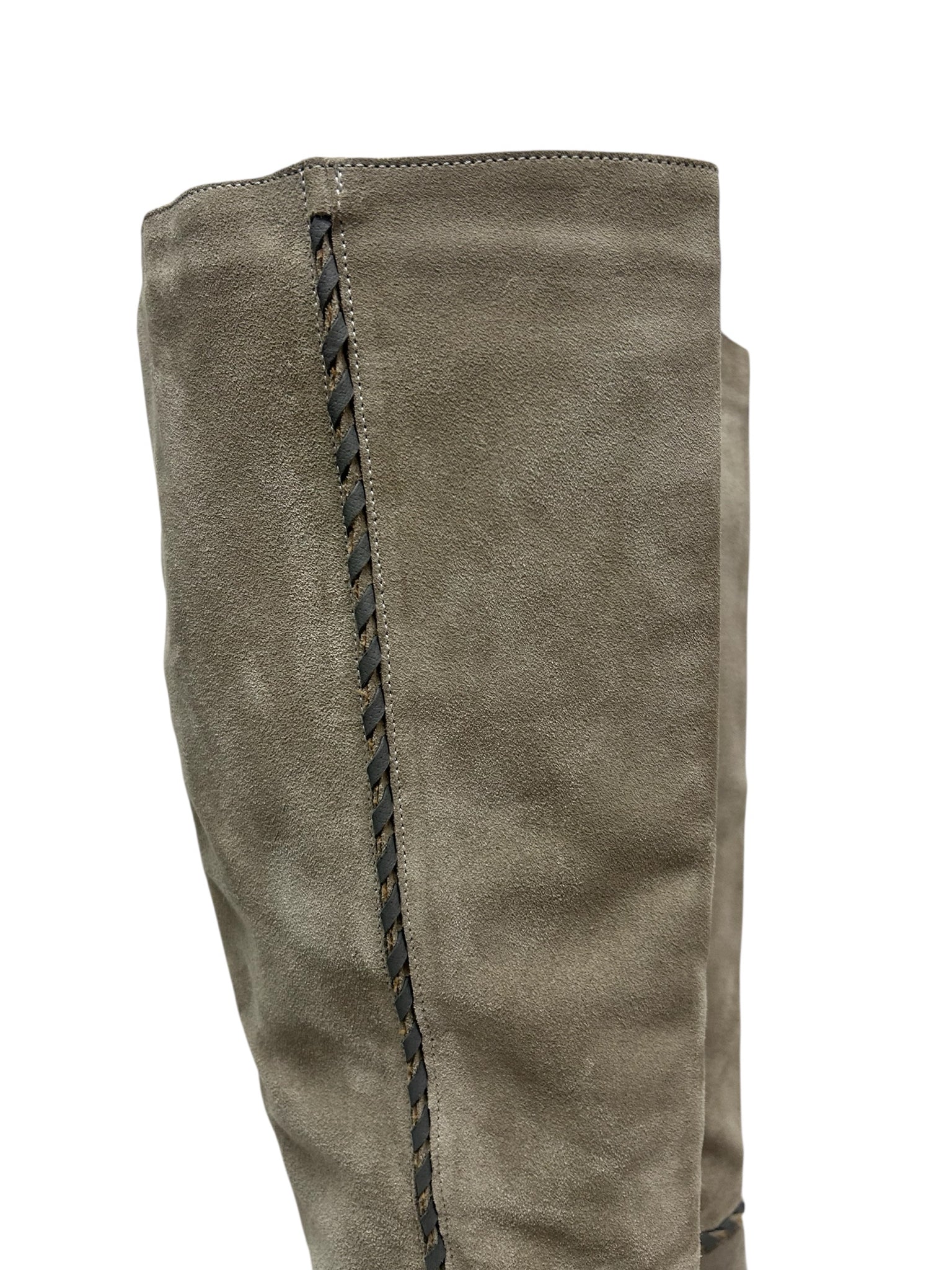FREE PEOPLE WHIPSTITCH RILEY TALL BOOT GRAY SUEDE SIZE 41
