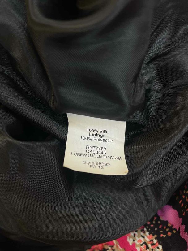 JCREW SILK ELECTRIC PLAID MULTI-COLOR SKIRT SIZE 8