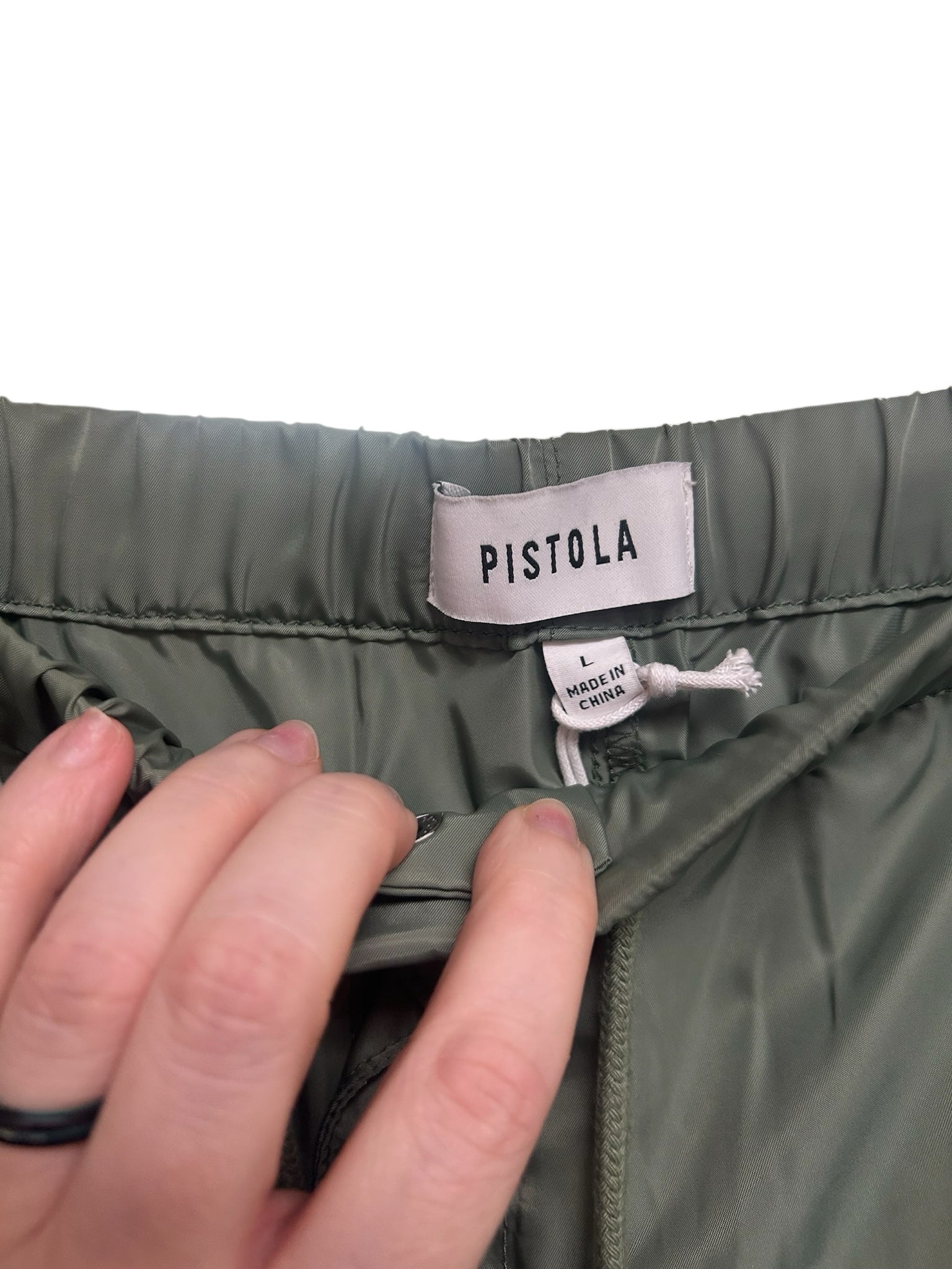 NWT PISTOLA LIGHTWEIGHT GREEN CARGO BLUFF PANTS SIZE LARGE