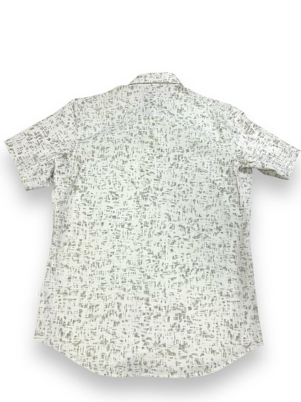 LULULEMON MEN'S AIRING EASY SHIRT CREAM GREEN PRINT SIZE MEDIUM