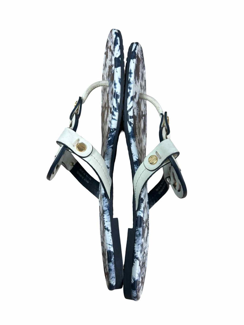 TORY BURCH LEATHER TYE-DYE MILLER SANDAL SIZE: 8.5