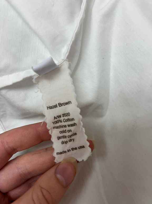 HAZEL BROWN Size 1 White WTOP