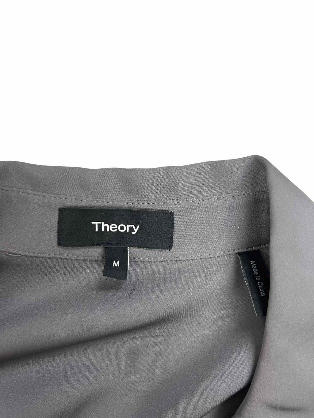 THEORY  SUNAYA SILK MODERN BLOUSE SIZE: M
