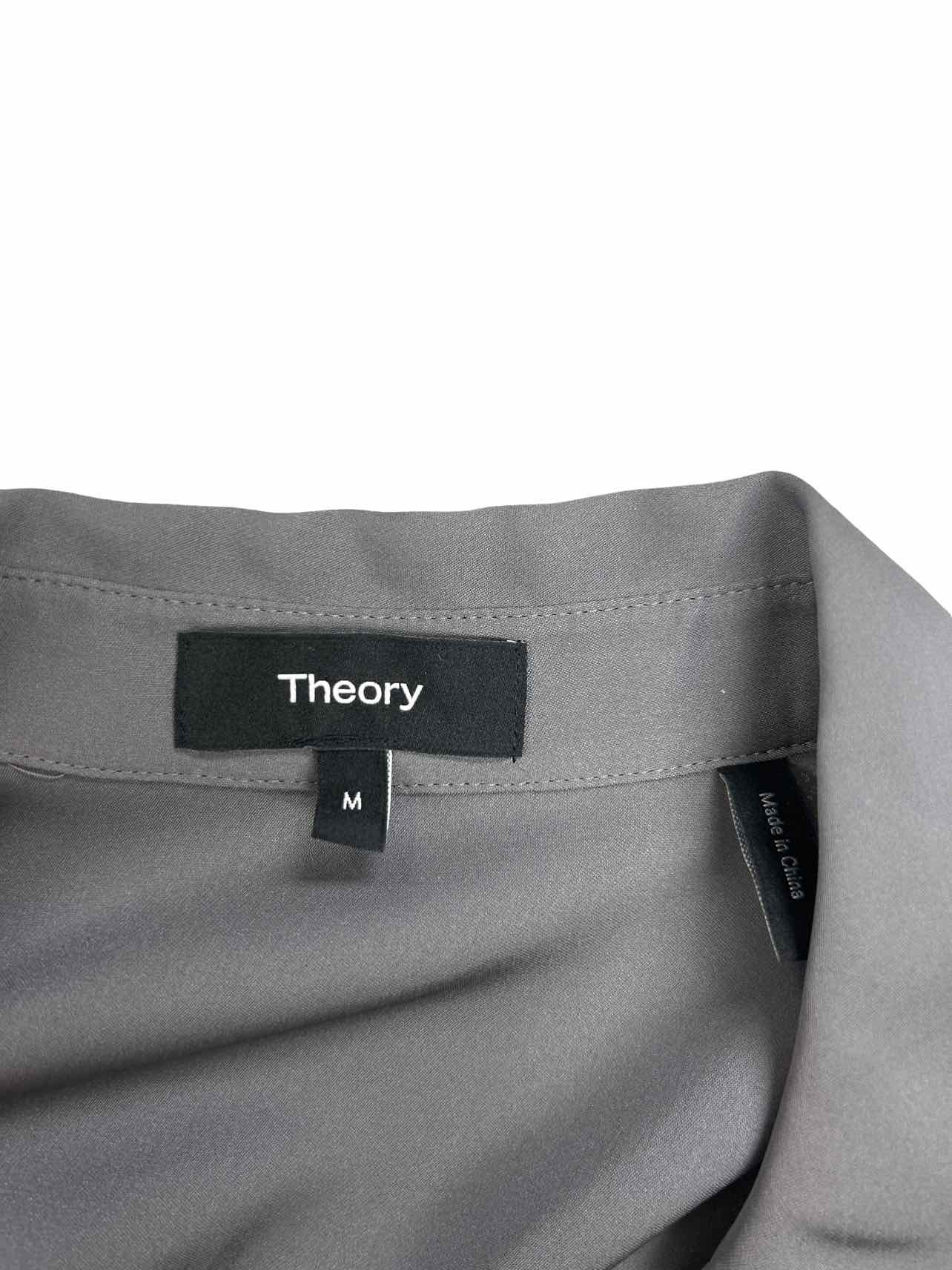 THEORY  SUNAYA SILK MODERN BLOUSE SIZE: M