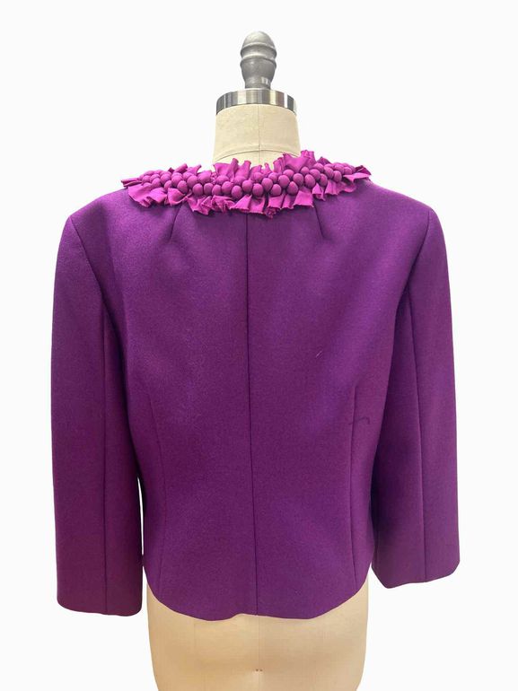 JCREW WOOL SILK BERRY TRIM ASTRID CROP SIZE: 12