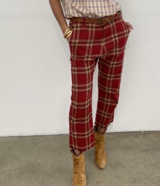 A SHIRT THING  GRIFFIN PLAID FLANNEL PANT RETAIL SIZE: XS