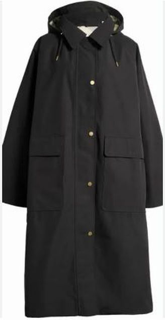 BARBOUR THE FRANCIS WATERPROOF INSULATED BLACK RAINCOAT NO HOOD SIZE 12 - WEARHOUSE  CONSIGNMENT