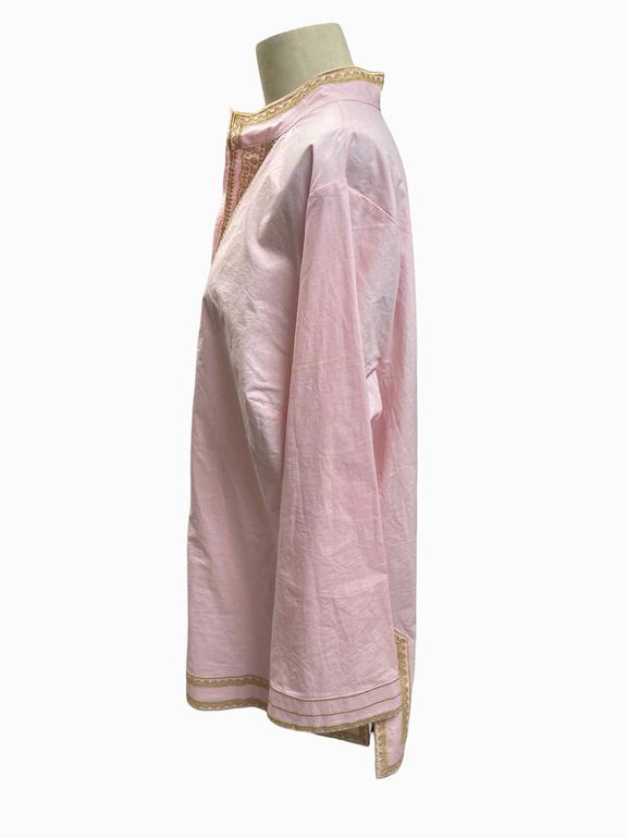 NICOBLU EMBROIDERED MAHARINI TUNIC SHIRT BLACK SILVER 1X