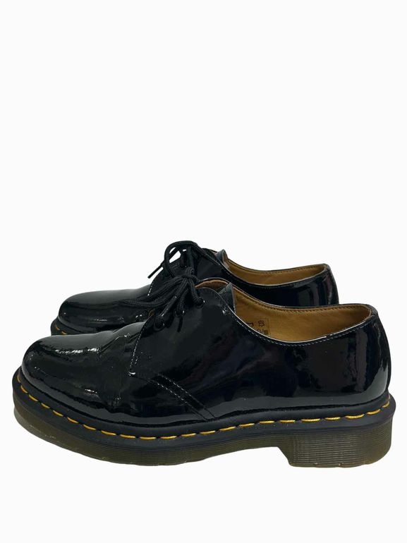 DR MARTENS 461 BEX PATENT LEATHER OXFORD SHOES SIZE: 9