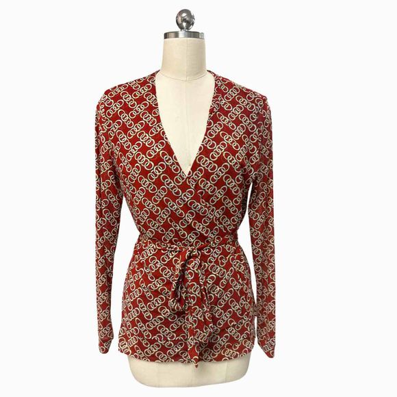 CABI 3951 RINGLEADER WRAP RED TOP SIZE M