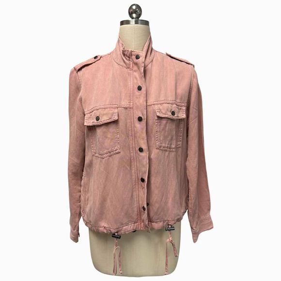 RAILS COLLINS LYOCELL BLEND UTILITY BLUSH JACKET SIZE S