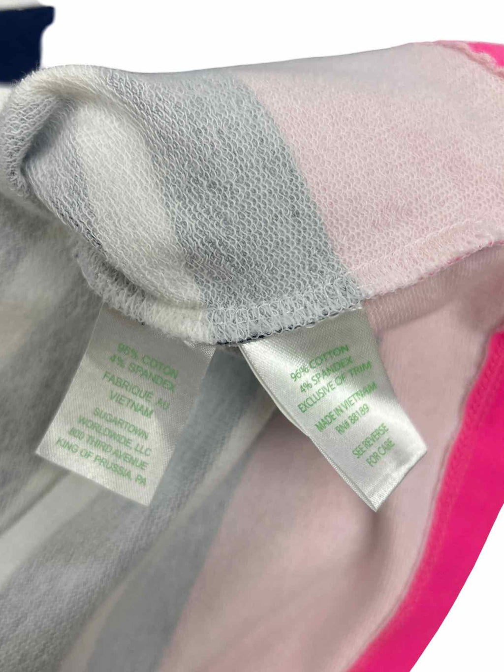 LILLY PULITZER NWT STRIPE IRINA NEON PINK TRIM DRESS SIZE: L