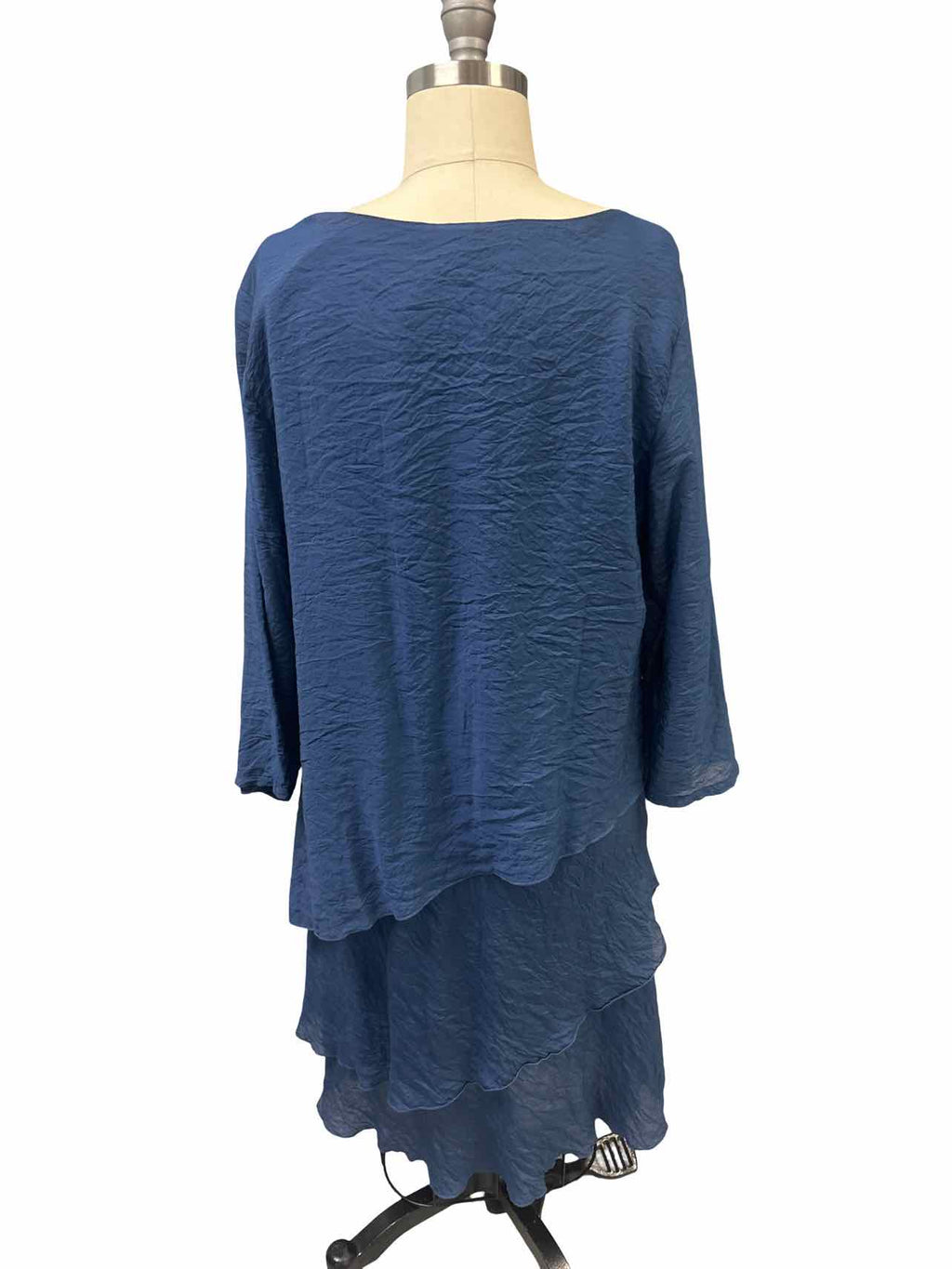 COLOR ME COTTON NWT GAUZE LAYERED LAGENLOOK MIDI DRESS SIZE: L