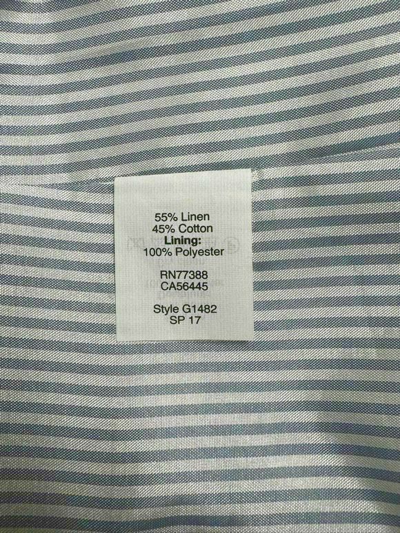 JCREW LINEN SPRING PREPPY SCHOOLBOY GINGHAM BLAZER SIZE 4