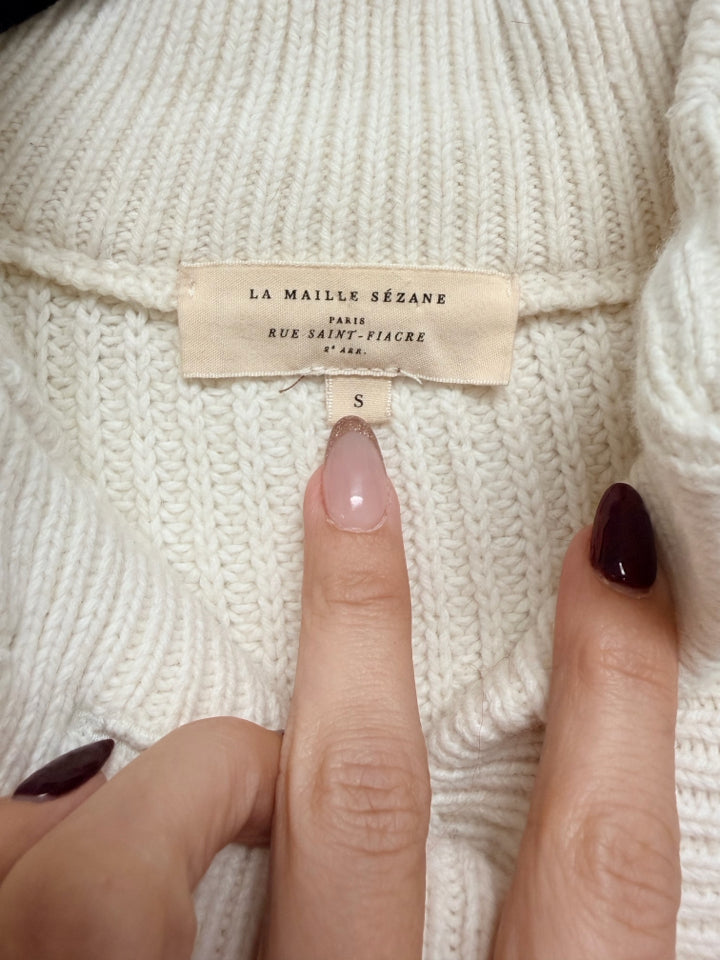 LA MAILLE SEZANE ORGANIC COTTON LUCAS JUMPER SIZE SMALL