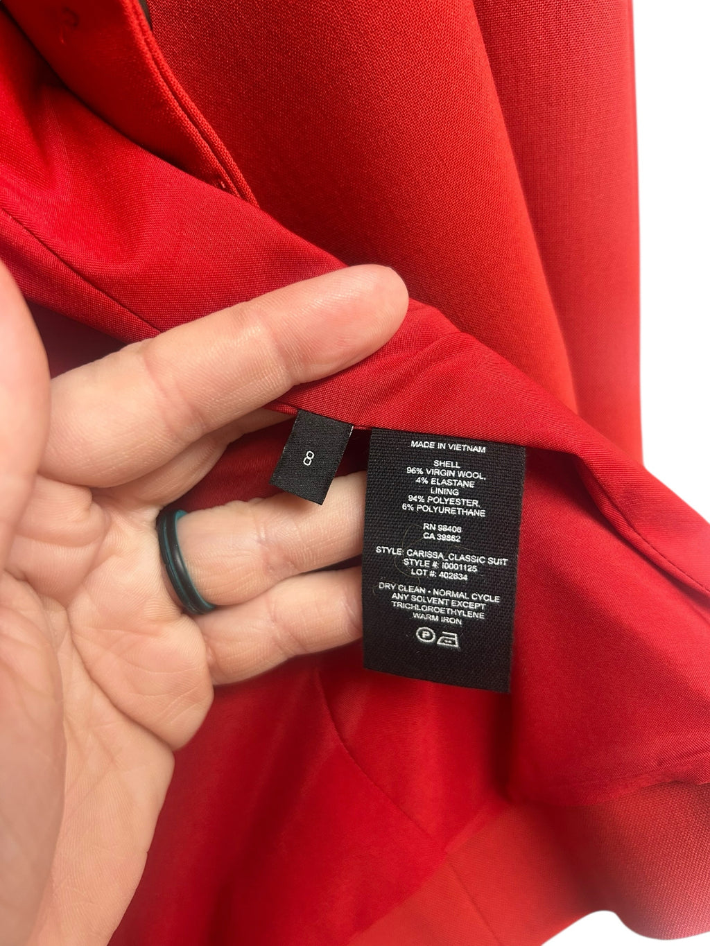 THEORY CARISSA CLASSIC WOOL BLEND BLAZER SIZE 8