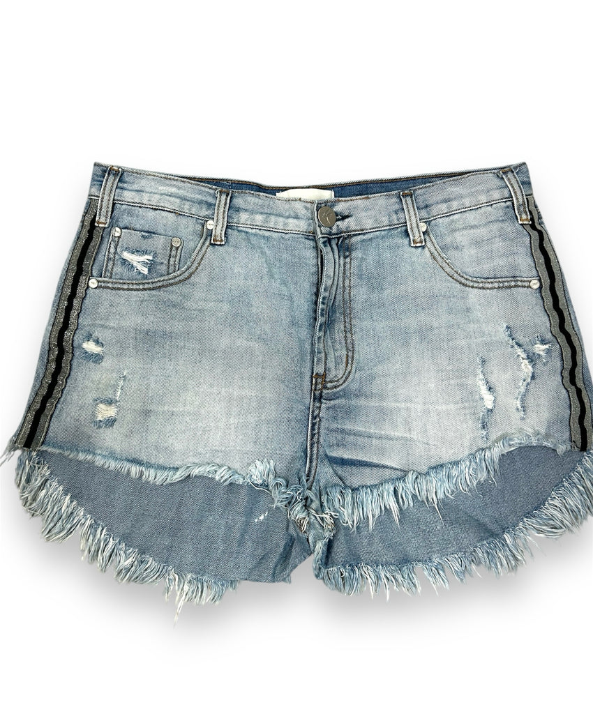 ONE X ONE TEASPOON MONT BLUES LIBERTINES ALTERED DENIM CUT OFF SHORTS SIZE 32