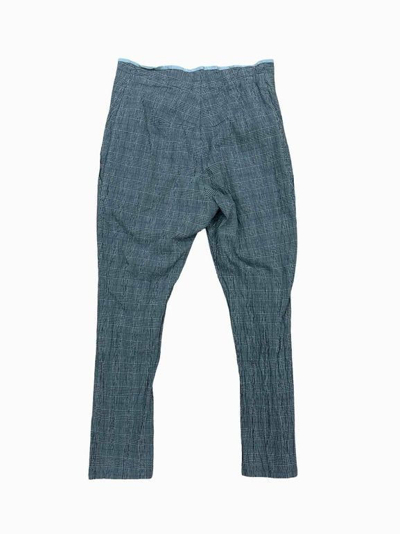 HANNOH WESSEL  COTTON/ELASTENE HOUNDSTOOTH SKINNY LEG PANT SIZE: 34
