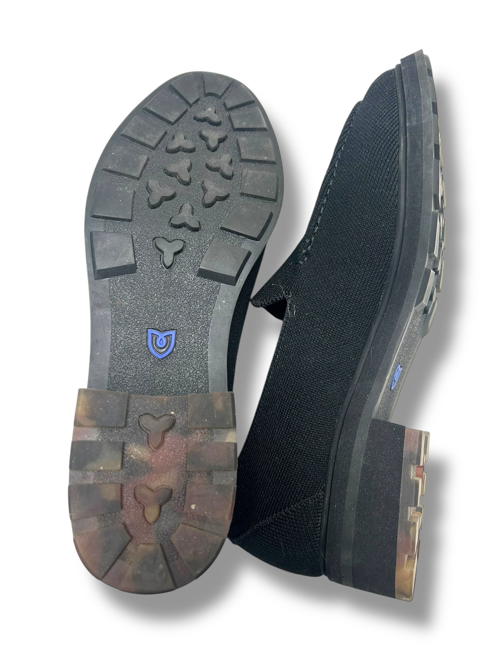 WOMEN'S ROTHY'S BLACK KNIT LUG HEELED LOAFERS SIZE 11 - WEARHOUSE  CONSIGNMENT