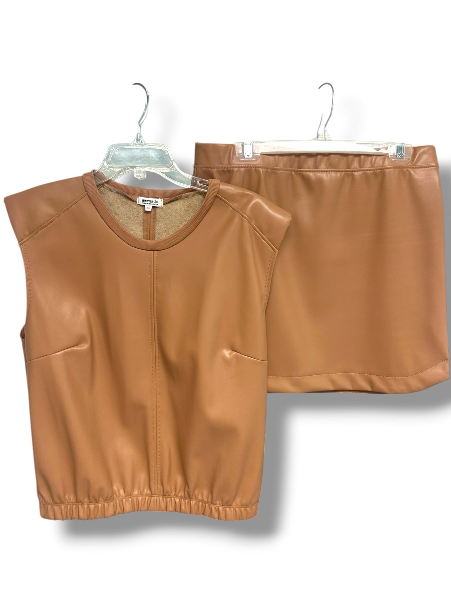 ANTHROPOLOGIE LA MADE SHOW STOPPER VEGAN LEATHER SET SIZE XL