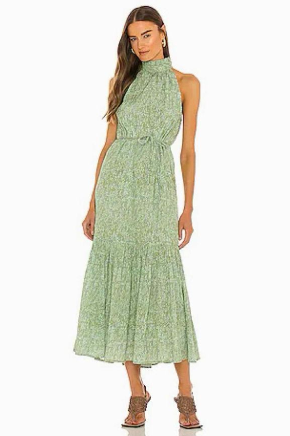 CLEOBELLA ORGANIC COTTON HALTER MAXI DRESS SIZE:M  WEARHOUSE CONSIGNMENT