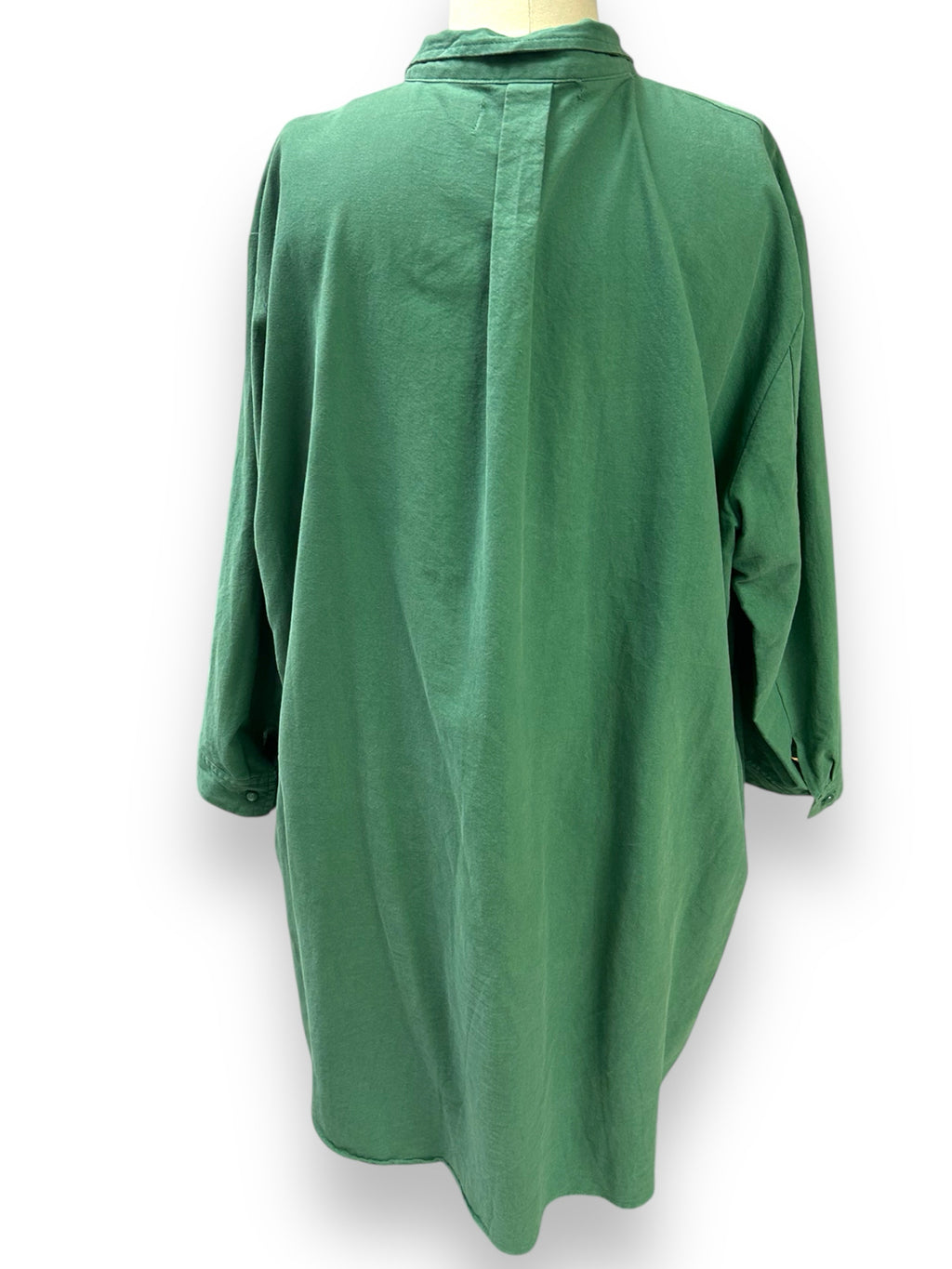 POMANDER PLACE POLLY GREEN LONG SLEEVE SHIRT DRESS SIZE XXL