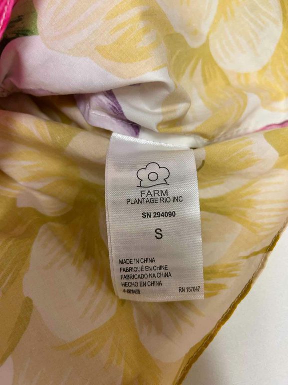ANTHROPOLOGIE FARM RIO RAINBOW CHITA TOP SIZE: S