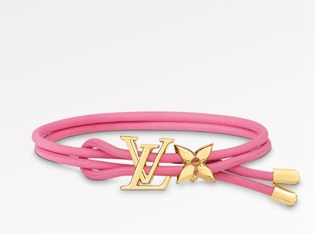 LOUIS VUITTON NEW IN BOX LV BLOOM BRACELET IN VALENTINE PINK