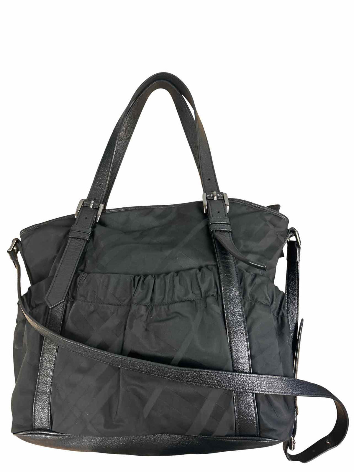 BURBERRY NOVA CHECK NYLON LEATHER