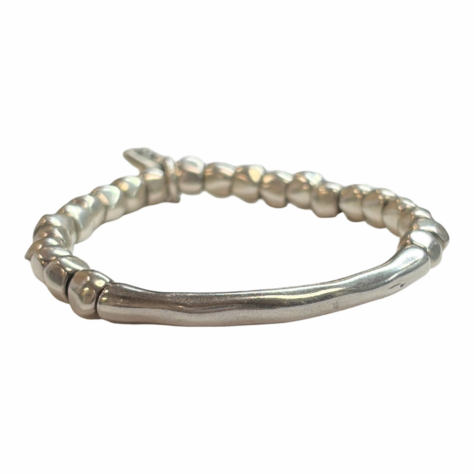 UNO DE 50 JOURNEY BAR STRETCH BRACELET W/ SIGNATURE CHARM