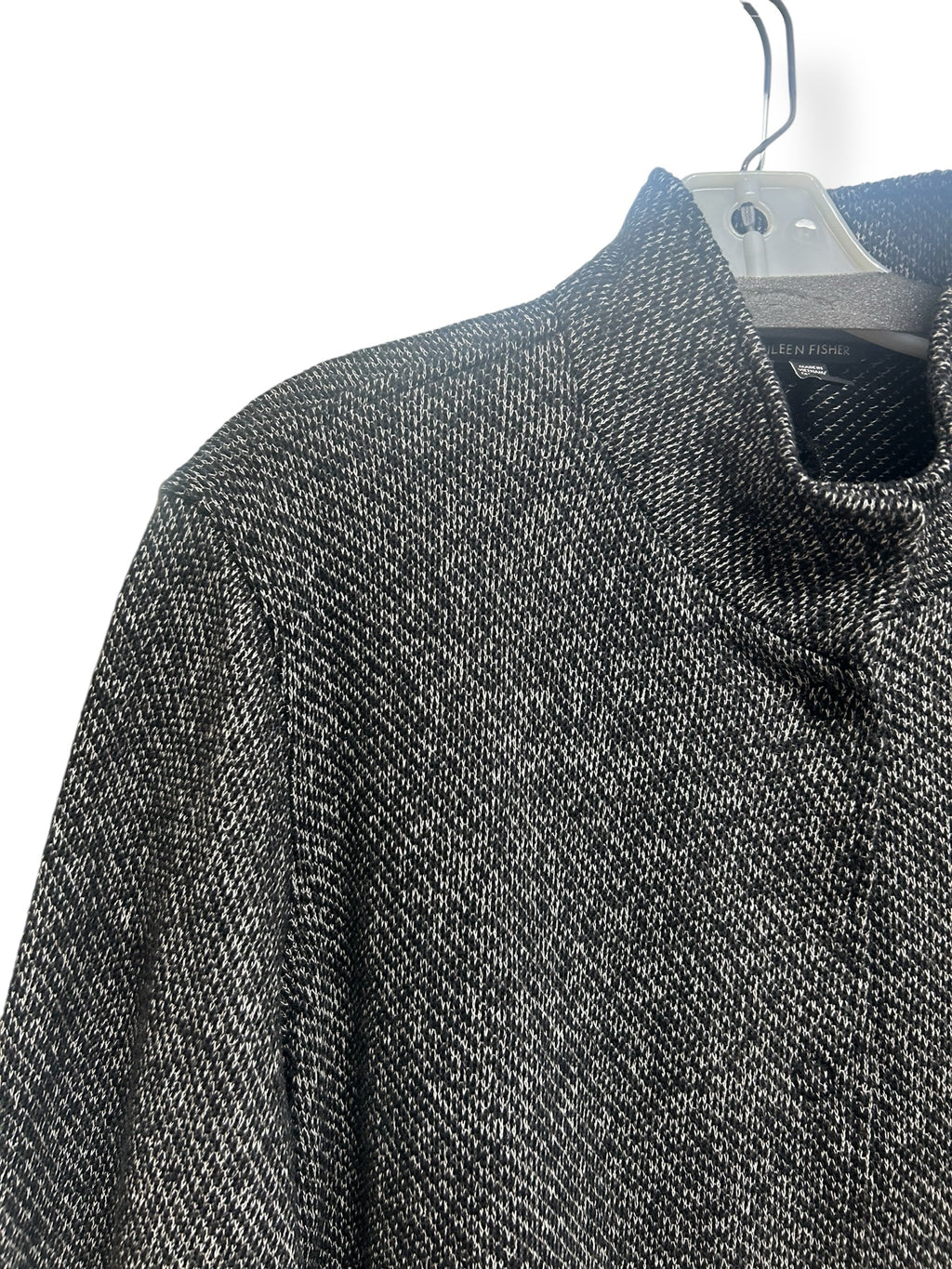 EILEEN FISHER ORGANIC COTTON TERRY STAND COLLAR SNAP JACKET SIZE XL - WEARHOUSE  CONSIGNMENT