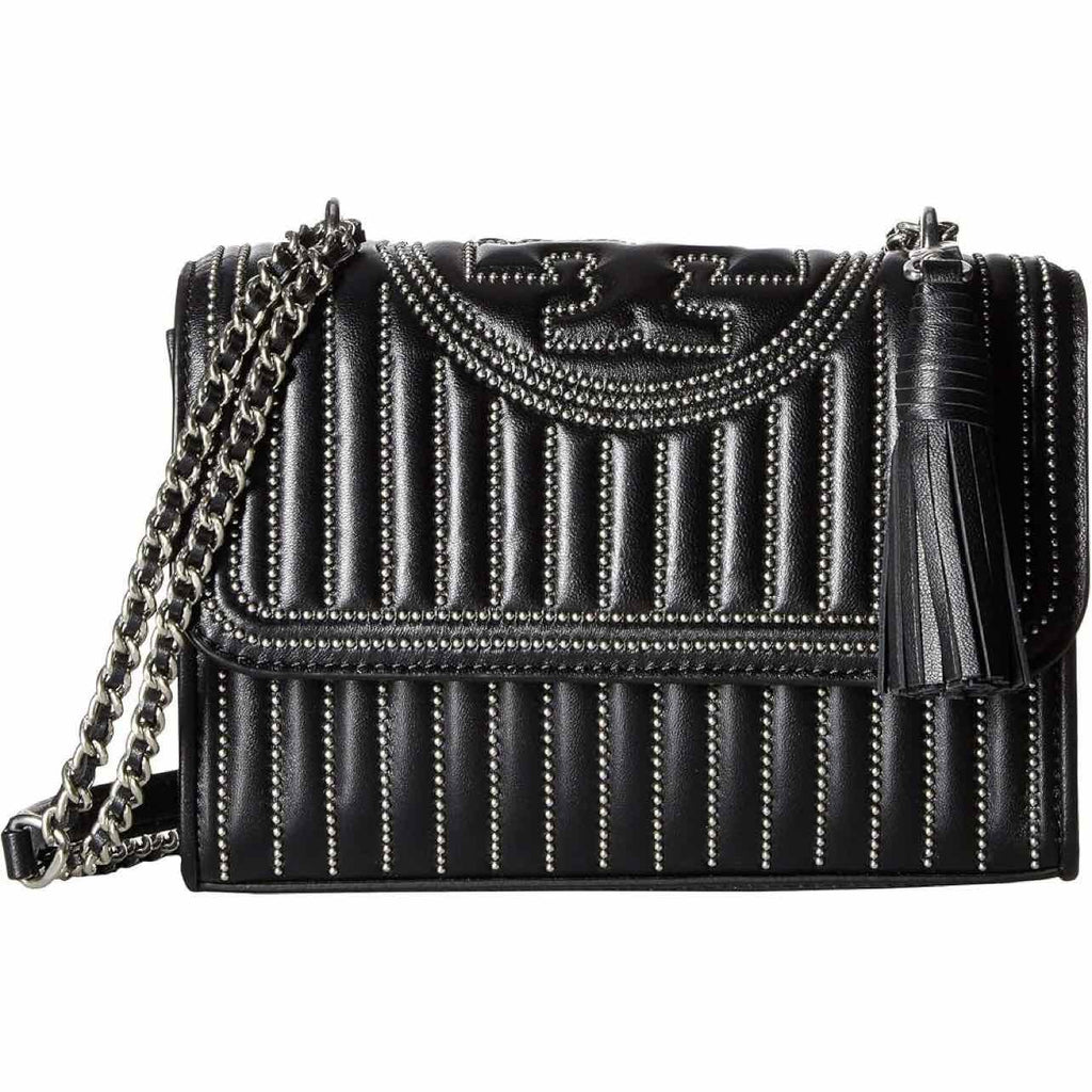 TORY BURCH MINI FLEMING STUDDED CONVERTIBLE CHAIN