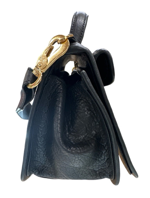 PIERRE HARDY ALPHA  PEBBLED LAMBSKIN LEATHER CROSSBODY BLACK