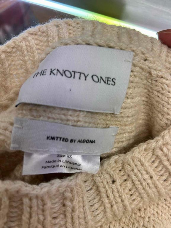 THE KNOTTY ONES JURA BABY ALPACA BLEND SWEATER SIZE: XS